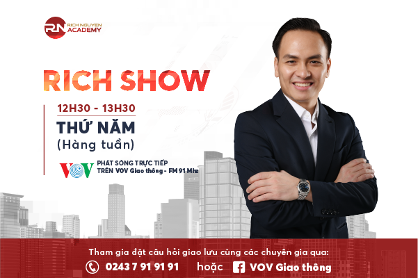 Chương trình Rich Show được phát thanh vào thứ 5 hàng tuần lúc 12h30 – 13h30 trên VOV Giao thông FM 91 Mhz