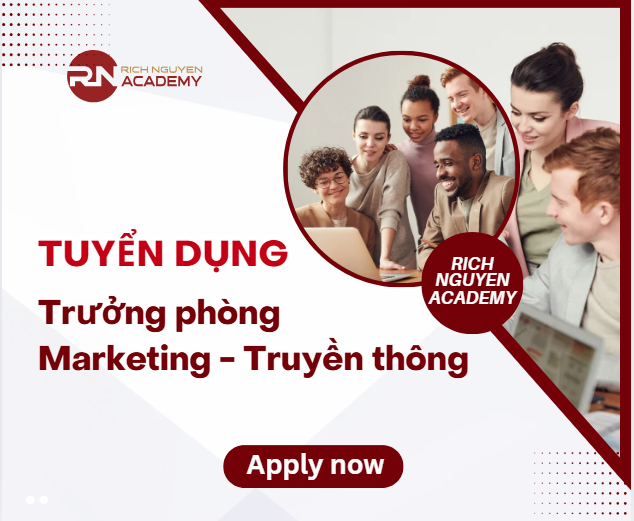 TUYỂN DỤNG TRƯỞNG PHÒNG MARKETING – TRUYỀN THÔNG