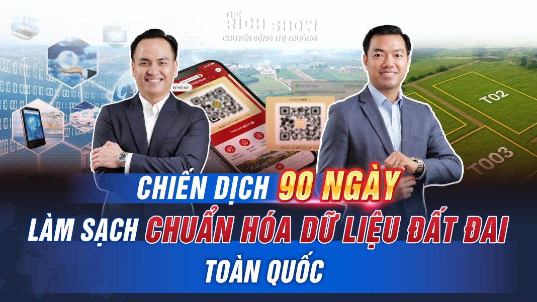 Chiến dịch 90 ngày làm sạch, chuẩn hóa dữ liệu đất đai toàn quốc